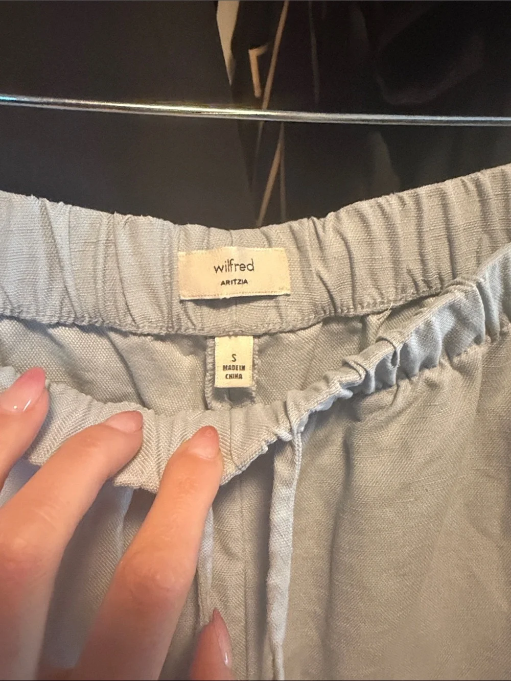 Wilfred Pale Blue Drawstring Jogger Pants